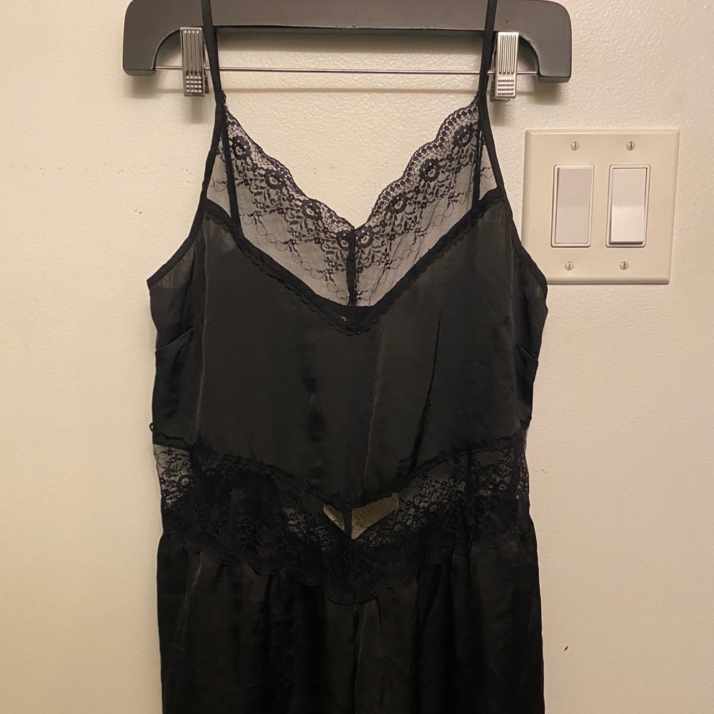 band of gypsies black lace lingerie romper - Picture 2 of 4